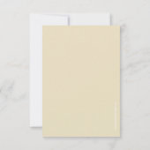 Artsy Retro Vintage Vredige Beach Bruiloft RSVP (Achterkant)