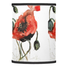 Artsy rode waterverf papaverzaad bloemen