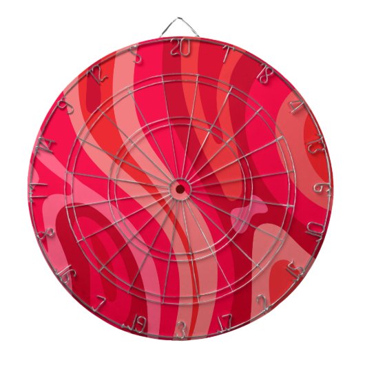 Artsy rood Sinaasappel Dartbord (Voorkant)