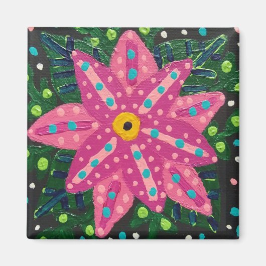 Artsy roze ventilator magneet (Voorkant)