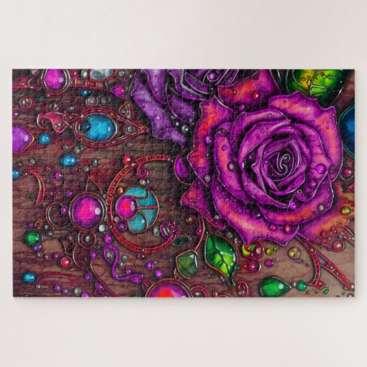 Artsy Rozen Legpuzzel (Horizontaal)