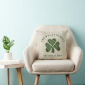 Artsy Shamrock Irish Family Est. Aangepaste datum Kussen (Stoel)