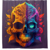 Artsy Skull Douchegordijn (Voorkant)