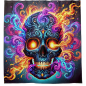 Artsy Skull Douchegordijn (Voorkant)
