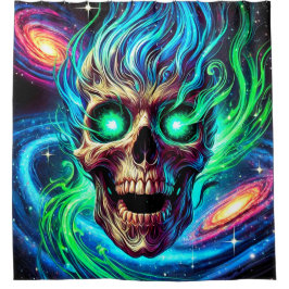 Artsy Skull Douchegordijn