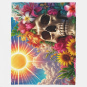 Artsy Skull Fleece Deken (Voorkant)