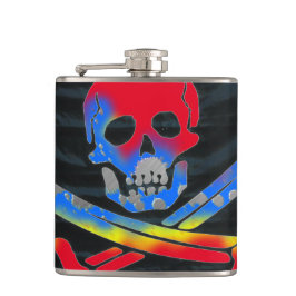 Artsy Skull Heupfles