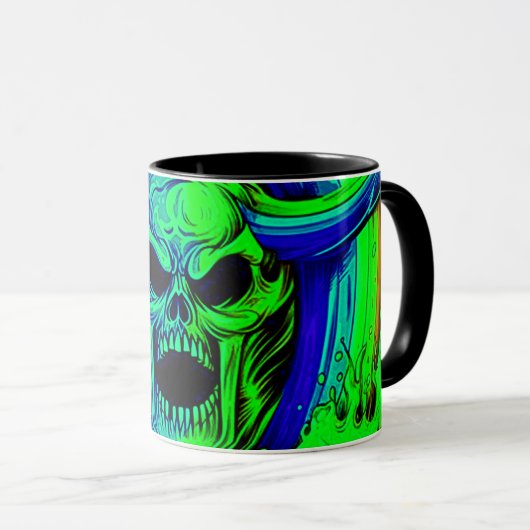 Artsy Skull Mok (Voorkant rechts)