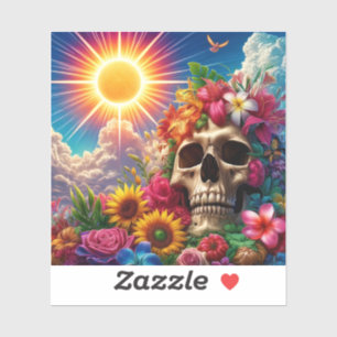 Artsy Skull Sticker