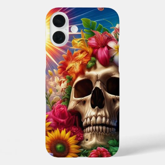 Artsy Skull Telefoonhoesje Case-Mate iPhone Case (Achterkant)