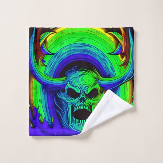 Artsy Skull Washandje (Wasdoekje)