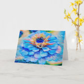 Artsy Sky Dream Flower Art Note Kaart (Gele Bloem)
