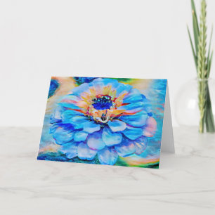 Artsy Sky Dream Flower Art Note Kaart