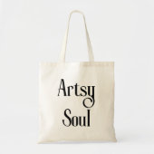 Artsy Soul Creatieve Cool Artiest Gift Tote Bag (Voorkant)