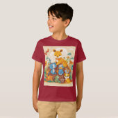 Artsy speels Kinder dier T-shirt ontwerp (Voorkant volledig)