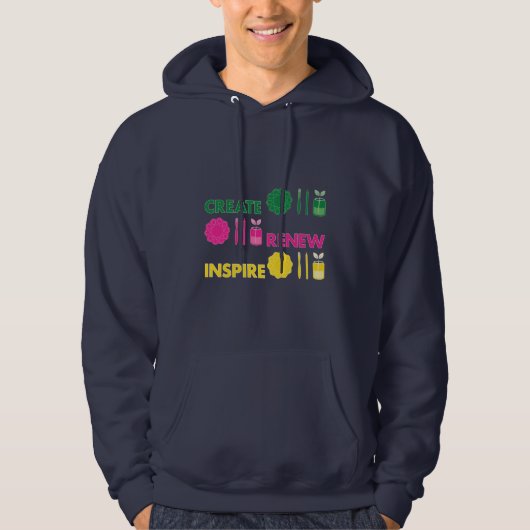 Artsy Spring Knolling Heren Hoodie (Voorkant)