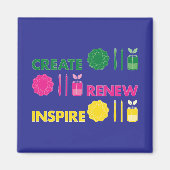 Artsy Spring Knolling Magneet (Voorkant)