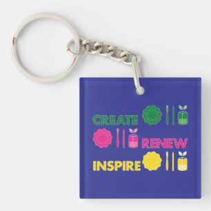 Artsy Spring Knolling Sleutelhanger