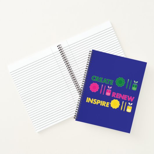 Artsy Spring Knolling Spiraal Notebook Notitieboek (Binnen)