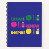 Artsy Spring Knolling Spiraal Notebook Notitieboek (Voorkant)