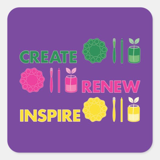 Artsy Spring Knolling Sticker (Voorkant)