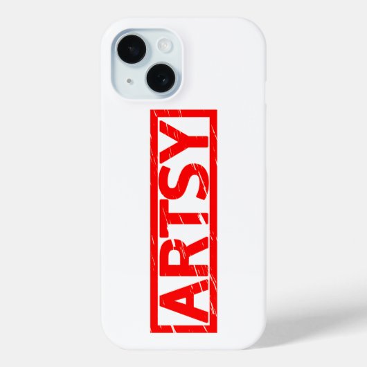 Artsy Stamp Case-Mate iPhone Case (Achterkant)