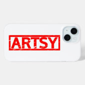 Artsy Stamp Case-Mate iPhone Case (Achterkant (horizontaal))