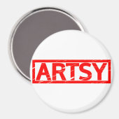 Artsy Stamp Magneet (Voorkant / Achterkant)