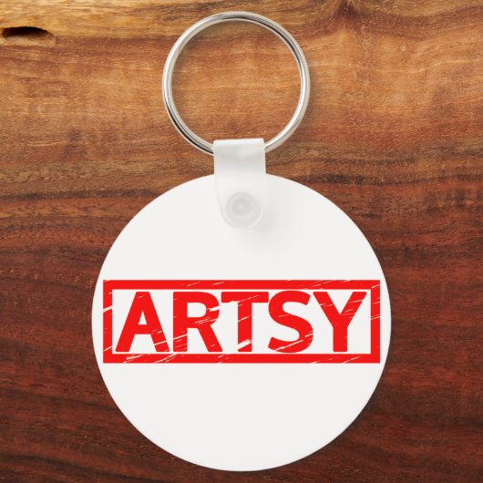 Artsy Stamp Sleutelhanger (Voorkant)