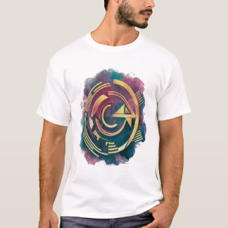 artsy sticker t-shirt
