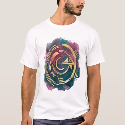 artsy sticker t-shirt (Voorkant)