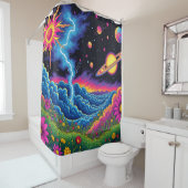 Artsy Storm Douchegordijn (In situ)