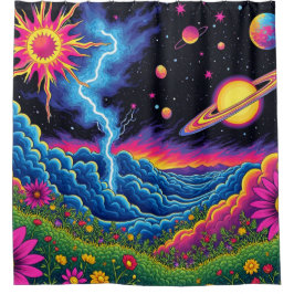 Artsy Storm Douchegordijn