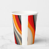 Artsy Striped Papieren Bekers (Rechts)