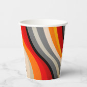 Artsy Striped Papieren Bekers (Voorkant)