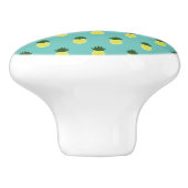 Artsy Summertime Pineapple Patroon Keramische Knop (Zijkant)