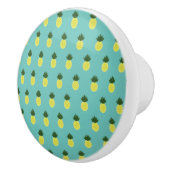 Artsy Summertime Pineapple Patroon Keramische Knop (Rechts)