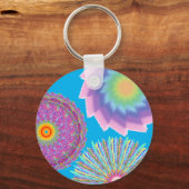Artsy Sun-Drenched Flower Sleutelhanger (Voorkant)