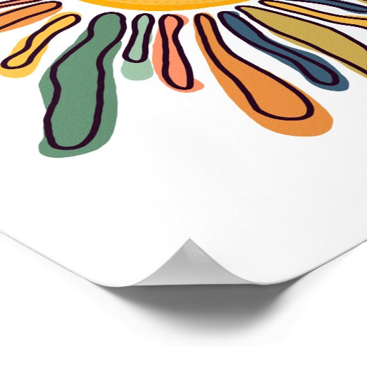 Artsy Sun Poster (Hoek)