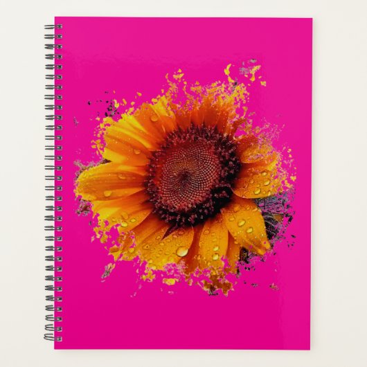 Artsy Sunflower Planner (Voorkant)