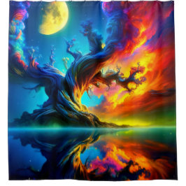 Artsy Sunset Douchegordijn