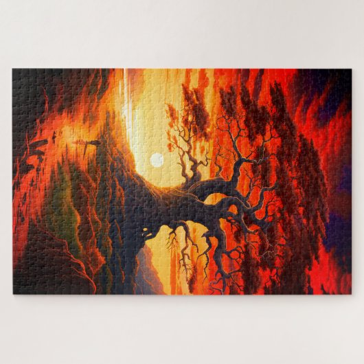 Artsy Sunset Legpuzzel (Horizontaal)