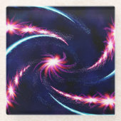 Artsy Swirl Glazen Onderzetter (Voorkant)