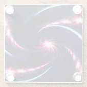 Artsy Swirl Glazen Onderzetter (Achterkant)