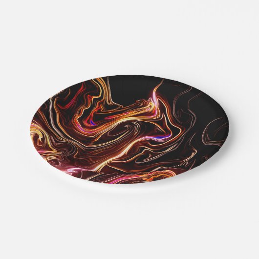 Artsy Swirls Papieren Bordje (Gekanteld)