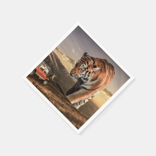 Artsy Tiger Servet (Hoek)