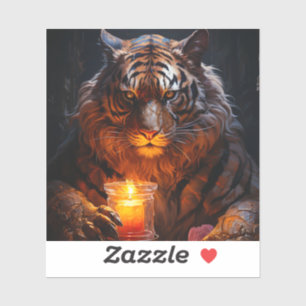 Artsy Tiger Sticker