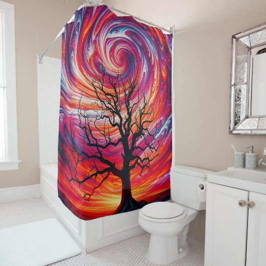 Artsy Tree Douchegordijn (In situ)