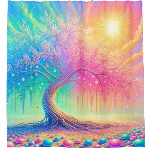 Artsy Tree Douchegordijn (Voorkant)
