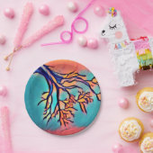 Artsy Tree Paper Borden Papieren Bordje (Feest)